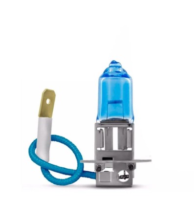 LAMPADA FAROL AUXIIAR ( H3 )  AZUL XENON