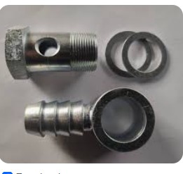 KIT CONEXAO MANGUEIRA DIREÇÃO HIDRAULICA